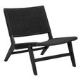 Carson Lounge Chair - Black Oak