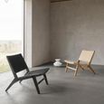 Carson Lounge Chair - Black Oak