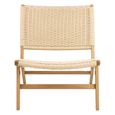 Carson Lounge Chair - Oak