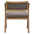 Cebu Folding Chair - Grey Wash - Padded - Elm Wood