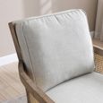 Cecilia Armchair - Grey Fabric