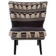 Cefena Moroccan Chair - Black Fabric