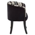Cefena Chair - Black and White Fabric