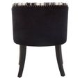 Cefena Chair - Black and White Fabric