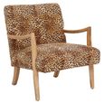 Cefena Armchair - Leopard Print Fabric