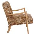 Cefena Armchair - Leopard Print Fabric