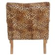 Cefena Armchair - Leopard Print Fabric