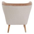 Cefena Chair - Mink Velvet Fabric