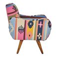 Cefena Armchair - Multicoloured Fabric