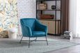 Cleo Accent Chair - Blue Fabric