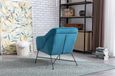 Cleo Accent Chair - Blue Fabric