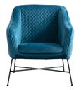 Cleo Accent Chair - Blue Fabric