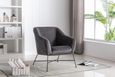 Cleo Accent Chair - Grey Fabric