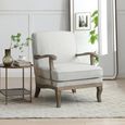 Colwell Armchair - Antheia Textured Linen Grey Fabric
