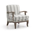 Colwell Armchair - Gaia Textured Stripe Natural Fabric