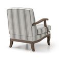 Colwell Armchair - Gaia Textured Stripe Natural Fabric
