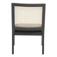 Corso Armchair - Black Wood and Rattan