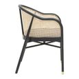 Corso Chair - Black Wood and Rattan