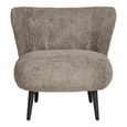 Covelo Lounge Chair - Brown - Fabric