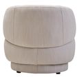 Dale Chair - Curved - Ivory Linen Fabric