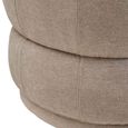 Daphne Chair - Curved - Taupe Chenille Fabric