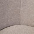 Daphne Chair - Curved - Taupe Chenille Fabric
