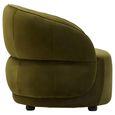 Darla Chair - Curved - Forest Green Velvet Fabric