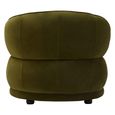 Darla Chair - Curved - Forest Green Velvet Fabric