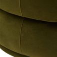 Darla Chair - Curved - Forest Green Velvet Fabric
