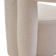 Davina Chair - Ivory Boucle Fabric - Statement