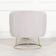 Deco Accent Chair - Light Grey Velvet