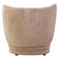 Delray Chair - Curved - Deep Stone Chenille Fabric