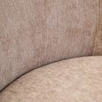 Delray Chair - Curved - Deep Stone Chenille Fabric