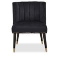 Doucet Chair - Black Velvet Fabric