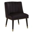 Doucet Chair - Black Velvet Fabric