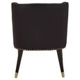 Doucet Chair - Black Velvet Fabric