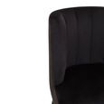 Doucet Chair - Black Velvet Fabric