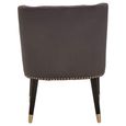Doucet Chair - Grey Velvet Fabric