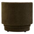Drake Accent Chair - Curved - Forest Green Chenille Fabric