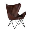 Durango Chair - Brown Leather Butterfly