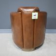 Accent Chair - Brown Leather