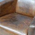 Accent Chair - Brown Leather