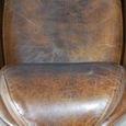 Accent Chair - Brown Leather