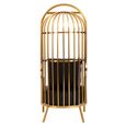 Eliza Chair - Brushed Gold Metal Frame with Dome Cage