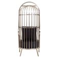 Eliza Chair - Brushed Silver Metal Frame with Dome Cage