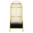 Eliza Chair - Gold Metal Frame with Dome Cage