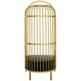 Eliza Chair - Gold Metal Frame with Dome Cage
