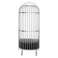 Eliza Chair - Silver Metal Frame with Dome Cage