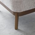 Ella Tub Chair - Leto Woven Chenille Natural Fabric