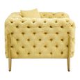 Esme Armchair - Tufted - Pistachio Green Fabric